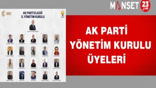 AK PARTİ YÖNETİM KURULU ÜYELERİ