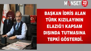 Başkan İdris Alan Türk Kızılayının Elazığ’ı kapsam dışında tutmasına tepki gösterdi.