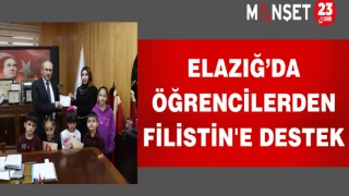 Elazığ’da Öğrencilerden Filistin'e Destek