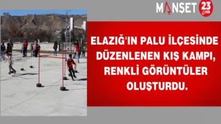 Elazığ'ın Palu ilçesinde düzenlenen kış kampı, renkli görüntüler oluşturdu.