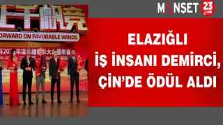 Elazığlı İş İnsanı Demirci, Çin’de ödül aldı
