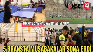 5 BRANŞTA MÜSABAKALAR SONA ERDİ