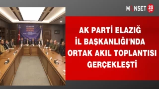 AK PARTİ ELAZIĞ İL BAŞKANLIĞI'NDA ORTAK AKIL TOPLANTISI GERÇEKLEŞTİ