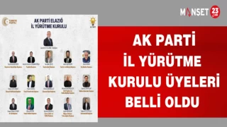 AK PARTİ İL YÜRÜTME KURULU ÜYELERİ BELLİ OLDU