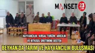 BEYHAN'DA TARIM VE HAYVANCILIK BULUŞMASI