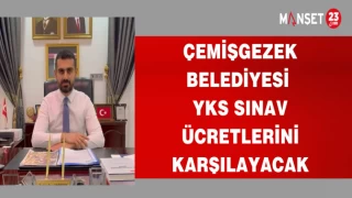 ÇEMİŞGEZEK BELEDİYESİ YKS SINAV ÜCRETLERİNİ KARŞILAYACAK