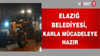 ELAZIĞ BELEDİYESİ, KARLA MÜCADELEYE HAZIR