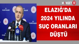 ELAZIĞ'DA 2024 YILINDA SUÇ ORANLARI DÜŞTÜ