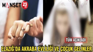 ELAZIĞ'DA AKRABA EVLİLİĞİ VE ÇOCUK GELİNLER