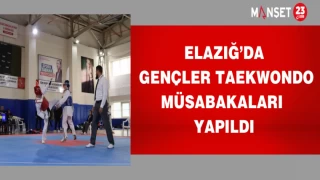 Elazığ’da Gençler Taekwondo Müsabakaları Yapıldı