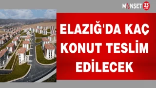 ELAZIĞ'DA KAÇ KONUT TESLİM EDİLECEK