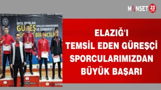ELAZIĞ'I TEMSİL EDEN GÜREŞÇİ SPORCULARIMIZDAN BÜYÜK BAŞARI