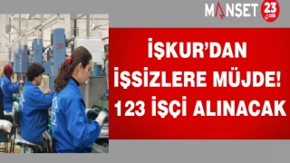 İŞKUR'DAN İŞSİZLERE MÜJDE ! 123 İŞÇİ ALINACAK
