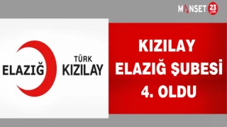Kızılay Elazığ Şubesi 4. Oldu