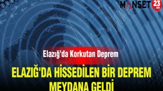 Malatya’da 4.4 Deprem, Elazığ’da Hissedildi