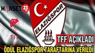 TFF AÇIKLADI!ÖDÜL ELAZIĞSPOR TARAFTARINA VERİLDİ