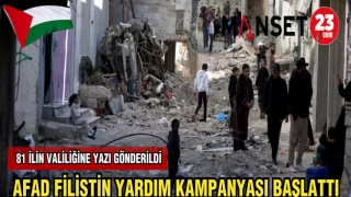 AFAD FİLİSTİN YARDIM KAMPANYASI BAŞLATTI
