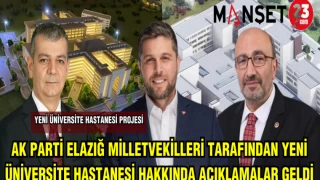 AK PARTİ MİLLETVEKİLLERİ TARAFINDAN YENİ ÜNİVERSİTE HASTANESİ HAKKINDA AÇIKLAMALAR GELDİ