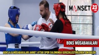 BOKS A - B MÜSABAKALARI AHMET AYTAR SPOR SALONUNDA GERÇEKLEŞTİRİLEREK SON BULDU