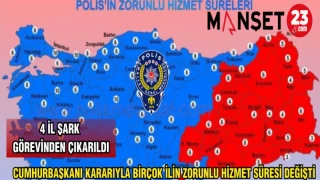 CUMHURBAŞKANI KARARIYLA BİRÇOK İLİN ZORUNLU HİZMET SÜRESİ DEĞİŞTİ