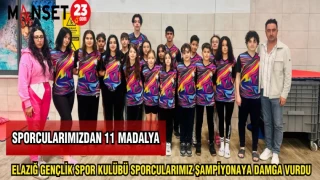 ELAZIĞ GENÇLİK SPOR KULÜBÜ SPORCULARIMIZ ŞAMPİYONAYA DAMGA VURDU