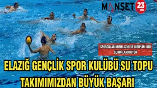 ELAZIĞ GENÇLİK SPOR KULÜBÜ SU TOPU TAKIMIMIZDAN BÜYÜK BAŞARI