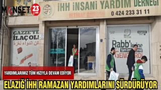 ELAZIĞ İHH RAMAZAN YARDIMLARINI SÜRDÜRÜYOR