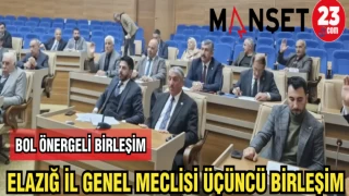ELAZIĞ İL GENEL MECLİSİ ÜÇÜNCÜ BİRLEŞİM