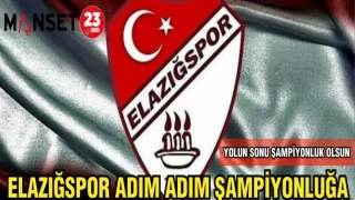 ELAZIĞSPOR ADIM ADIM ŞAMPİYONLUĞA