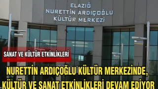 NURETTİN ARDIÇOĞLU KÜLTÜR MERKEZİNDE,KÜLTÜR VE SANAT ETKİNLİKLERİ DEVAM EDİYOR