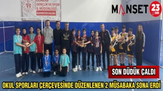 OKUL SPORLARI ÇERÇEVESİNDE DÜZENLENEN 2 MÜSABAKA SONA ERDİ