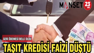 TAŞIT KREDİSİ FAİZİ DÜŞTÜ