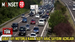 TÜİK: ŞUBAT AYI MOTORLU KARA TAŞITI ARAÇ SAYISINI AÇIKLADI