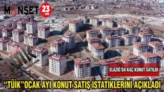 "TÜİK"OCAK AYI KONUT SATIŞ İSTATİKLERİNİ AÇIKLADI