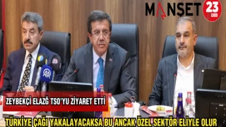 ZEYBEKÇİ ELAZIĞ TSO'YU ZİYARET ETTİ