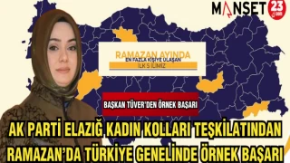 AK PARTİ ELAZIĞ KADIN KOLLARI TEŞKİLATINDAN RAMAZAN'DA TÜRKİYE GENELİNDE ÖRNEK BAŞARI
