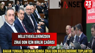 BAKAN YUMAKLI BAŞKANLIĞINDA ZİRAİ DON BİLGİLENDİRME TOPLANTISI