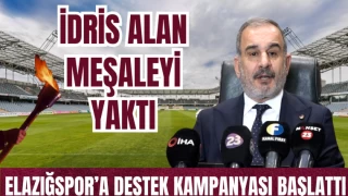 BAŞKAN ALAN MEŞALEYİ YAKTI