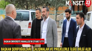 BAŞKAN ŞERİFOĞULLARI, ÇALIŞMALAR VE PROJELERLE İLGİLİ BİLGİ ALDI