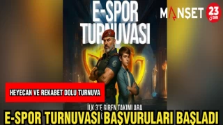 E - SPOR TURNUVASI BAŞVURULARI BAŞLADI