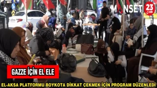 EL-AKSA PLATFORMU BOYKOTA DİKKAT ÇEKMEK İÇİN PROGRAM DÜZENLENDİ