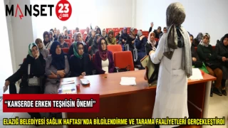 ELAZIĞ BELEDİYESİ SAĞLIK HAFTASI'NDA BİLGİLENDİRME VE TARAMA FAALİYETLERİ GERÇEKLEŞTİRDİ