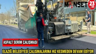 ELAZIĞ BELEDİYESİ ÇALIŞMALARINA HIZ KESMEDEN DEVAM EDİYOR