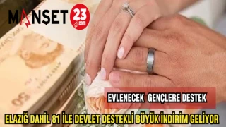 ELAZIĞ DAHİL 81 İLE DEVLET DESTEKLİ BÜYÜK İNDİRİM GELİYOR
