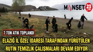 ELAZIĞ İL ÖZEL İDARESİ TARAFINDAN YÜRÜTÜLEN RUTİN TEMİZLİK ÇALIŞMALARI DEVAM EDİYOR