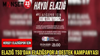 ELAZIĞ TSO'DAN ELAZIĞSPOR'A DESTEK KAMPANYASI