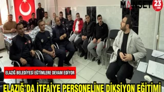 ELAZIĞ'DA İTFAİYE PERSONELİNE DİKSİYON DERSİ