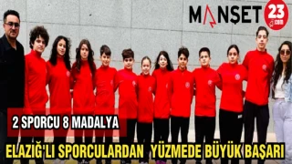 ELAZIĞ'LI SPORCULARDAN YÜZMEDE BÜYÜK BAŞARI