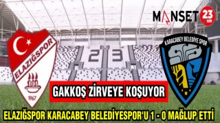 ELAZIĞSPOR KARACABEY BELEDİYESPOR'U 1 - 0 MAĞLUP ETTİ