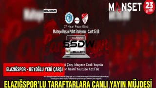 ELAZIĞSPOR'LU TARAFTARLARA CANLI YAYIN MÜJDESİ
